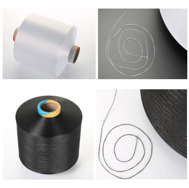 DDB Black White DTY Yarn 100D 150D Polyester Textured Yarn For Knitting Weaving