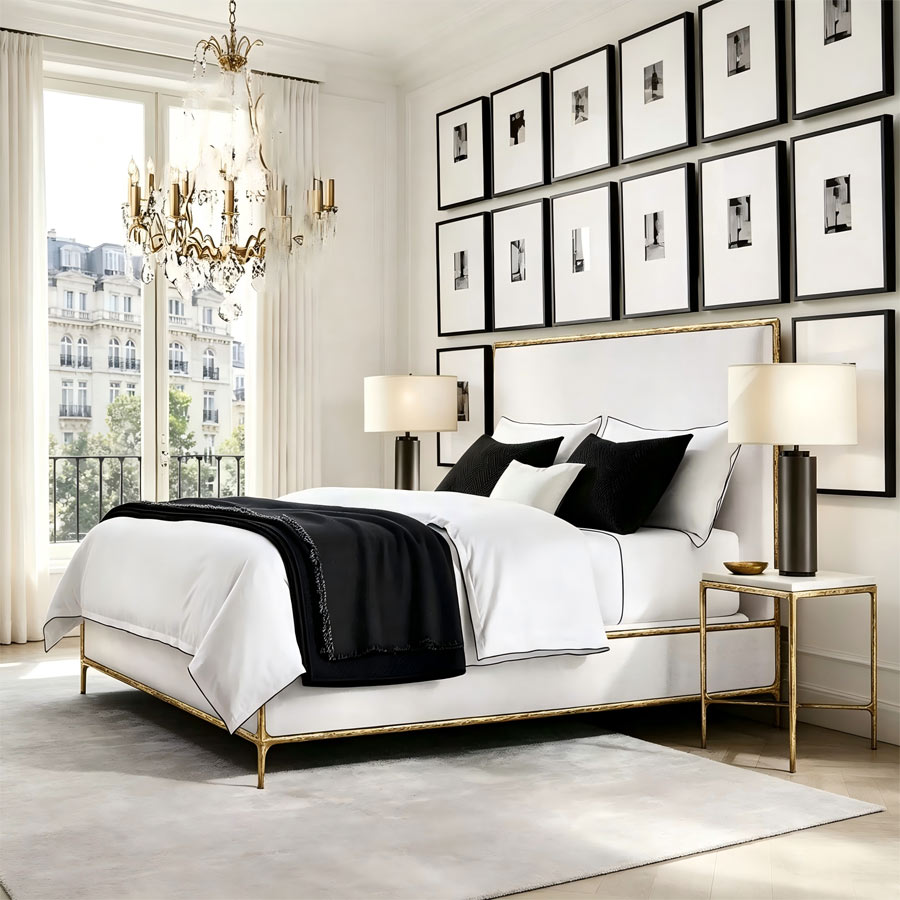 Comfortable Solid Wood Bedroom Bed