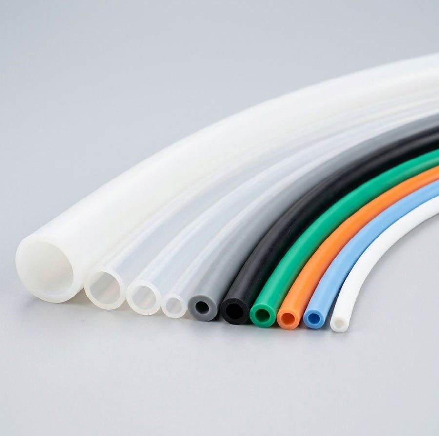Custom Soft High Temperature Resistant 4mm 5mm 6mm 7mm 8mm 10mm Flexible Color Extruded Silicone Vacuum Tubes