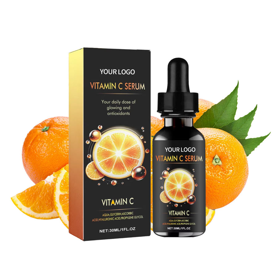 Vitamin C Serum for Skin Vegetarian Facial Whitening Moisturizing Face Serum Wholesale Liquid Skincare