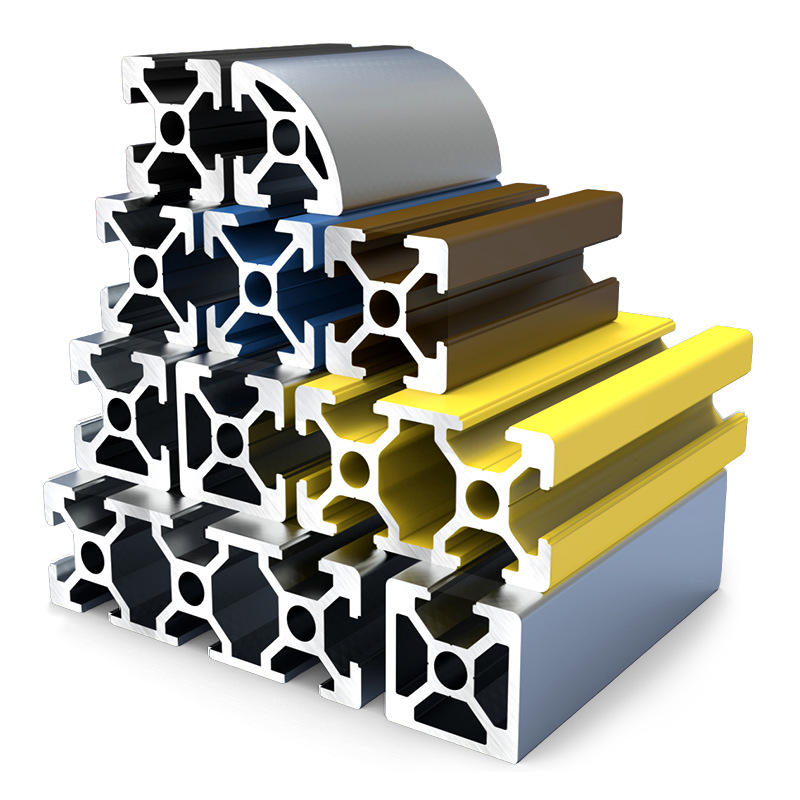 Factory Custom Aluminum Alloy Profile 40x40 50x50 90x90 6063 6000 Series Industrial Aluminum Profiles