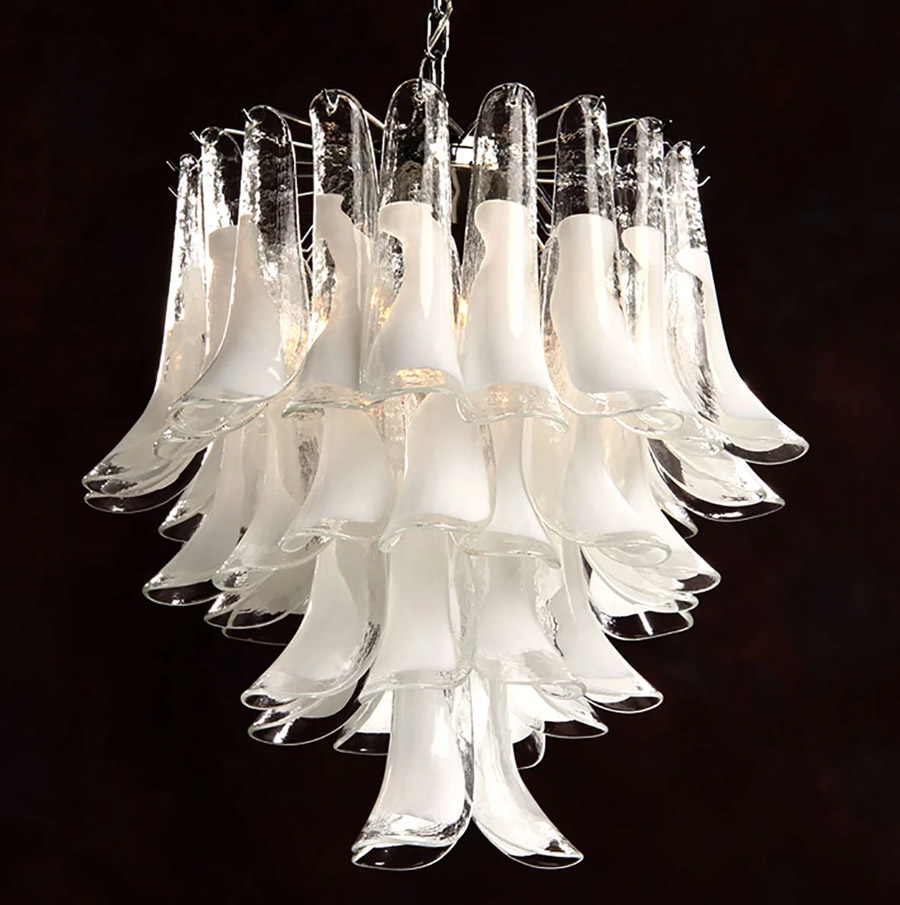Modern Luxury Iron Murano Handmade Glass Pendant Light Fixture Multiple Colors Chandeliers and Pendant Lights