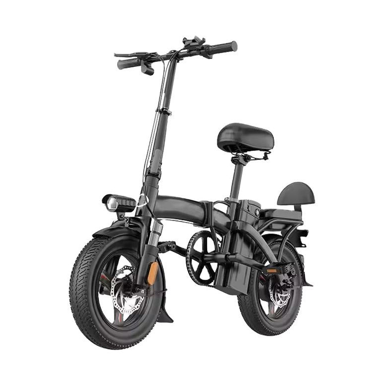 Hot Sale 350W 48V Mini Folding Electric Bicycle 14 Inch Electric City Bike Adults Foldable Lithium Battery Electric Bike