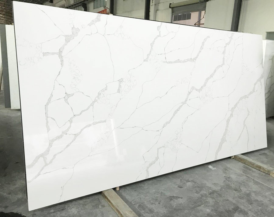 Artificial Calacatta White Quatz Stone Slabs